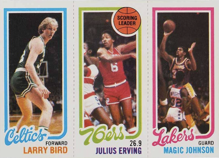 Larry Bird & Magic Johnson 1980 Topps Basketball
